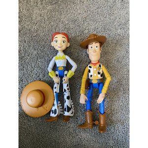 Toy Story Disney Pixar 9” Woody and Jessie Figures By Mattel 2017